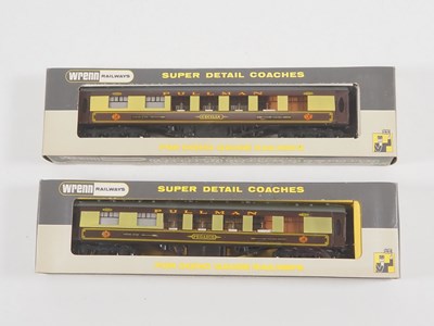 Lot 374 - A pair of WRENN OO gauge Golden Arrow coaches...