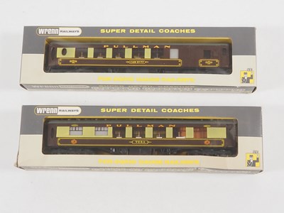 Lot 375 - A pair of WRENN OO gauge Pullman coaches...