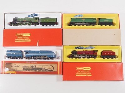 Lot 384 - A group of HORNBY OO gauge steam locomotives...