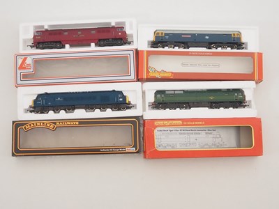 Lot 387 - A group of OO gauge diesel locos by HORNBY,...