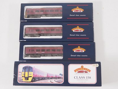 Lot 413 - A BACHMANN OO gauge 31-513 class 158 3 car DMU...