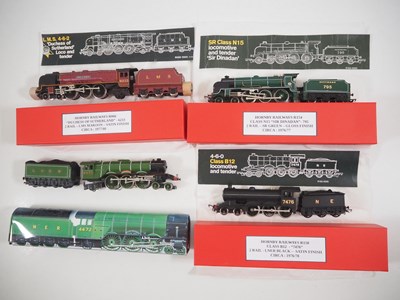 Lot 430 - A group of HORNBY OO gauge steam locomotives,...