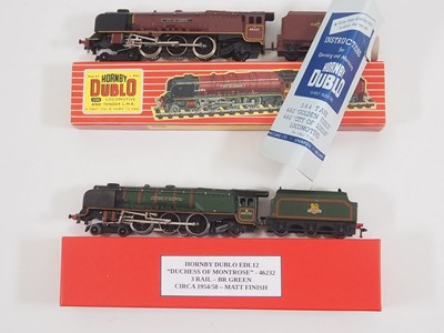 Lot 447 - A pair of HORNBY DUBLO OO gauge Duchess class...