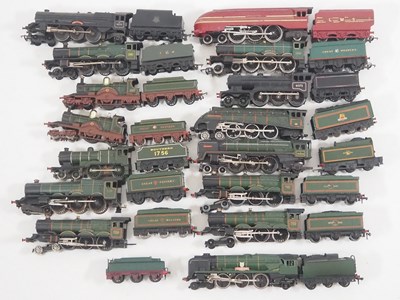 Lot 504 - A group of unboxed OO gauge steam locomotives...