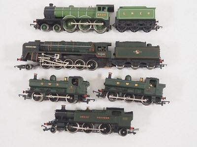 Lot 513 - A group of unboxed OO gauge steam locomotives...