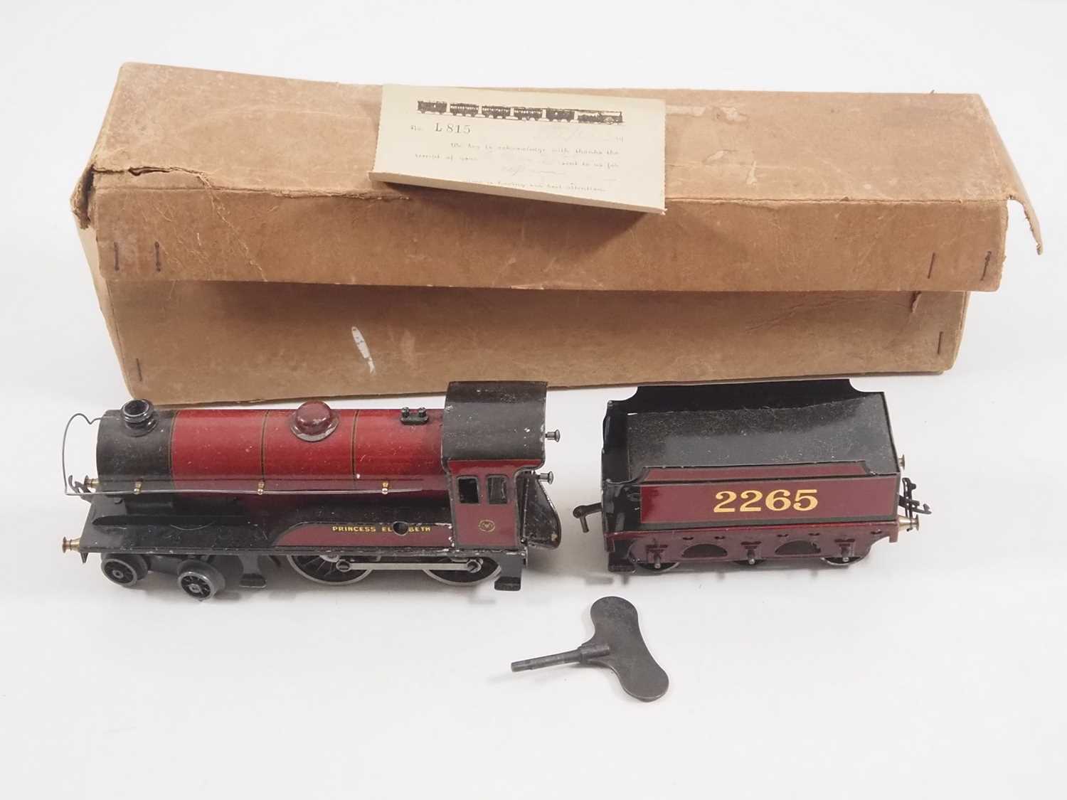 Lot 542 - A BASSETT-LOWKE O gauge clockwork freelance...