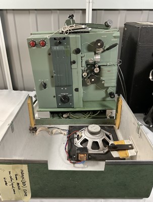 Lot 574 - A pair of 16mm film projectors comprising...