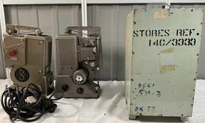 Lot 555 - A group of 3 film projectors comprising:...