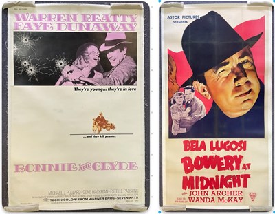 Lot 44 - BONNIE AND CLYDE (1967) linen backed 40x60...