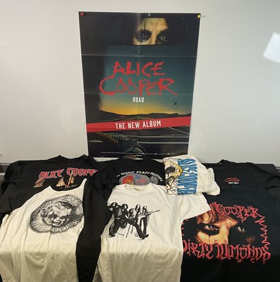 Lot 430 - A group of ALICE COOPER music memorabilia...