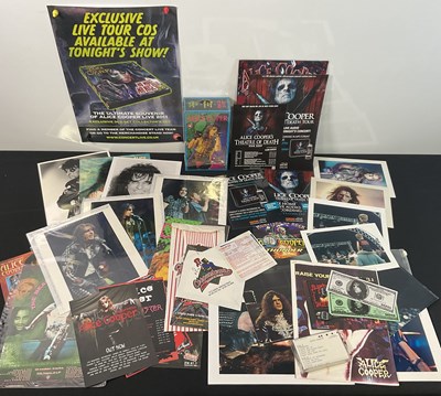 Lot 434 - A quantity of ALICE COOPER ephemera and...