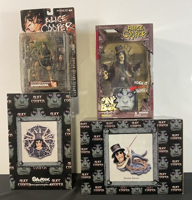 Lot 427 - A group of ALICE COOPER figurines/models...