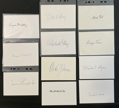 Lot 518 - A group of U.S politician autographs...