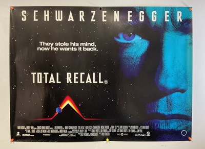 Lot 254 - TOTAL RECALL (1990) UK Quad film poster,...