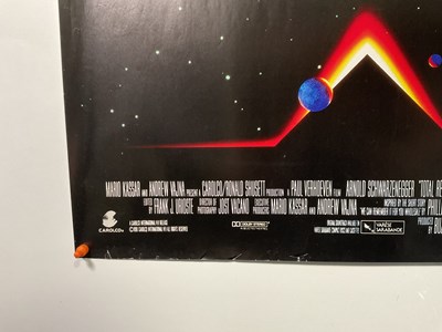 Lot 254 - TOTAL RECALL (1990) UK Quad film poster,...