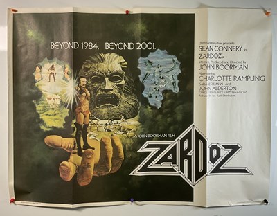 Lot 255 - ZARDOZ (1974) UK Quad film poster, 40 x 30...