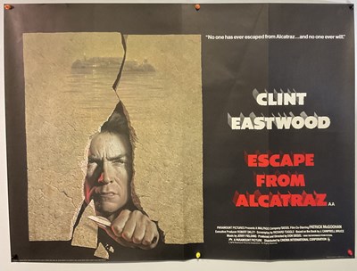 Lot 96 - ESCAPE FROM ALCATRAZ (1979) UK Quad film...