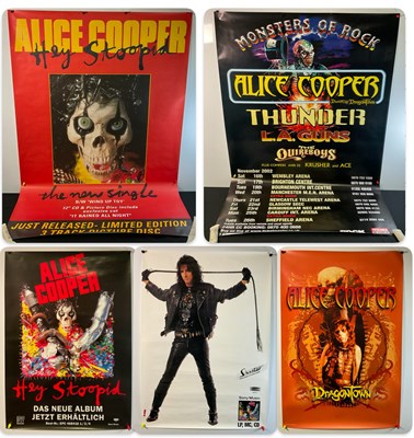 Lot 439 - A group of ALICE COOPER tour and album posters...