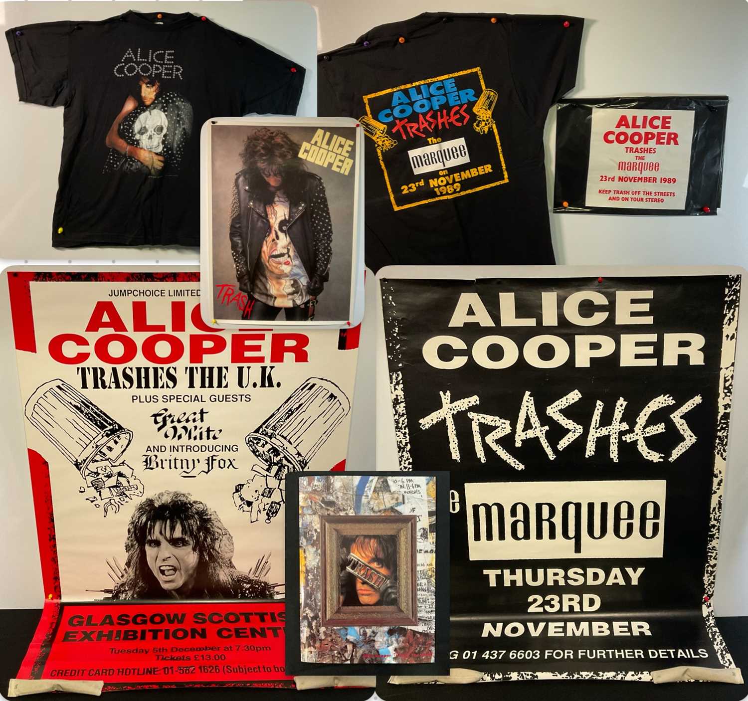 Lot 440 - ALICE COOPER TRASH (1989) - A group of Alice