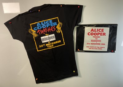 Vintage Alice Cooper Trash Canada Concert T Shirt 198990