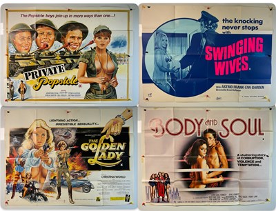 Lot 241 - A group of Sexploitation UK Quad movie posters...