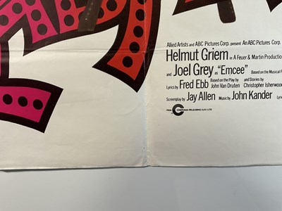 Lot 409 - CABARET (1972) UK Quad film poster, musical...