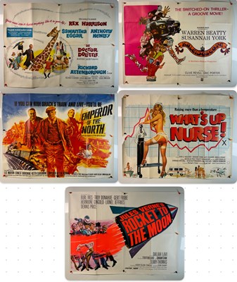 Lot 193 - A group of five UK Quad film posters all...