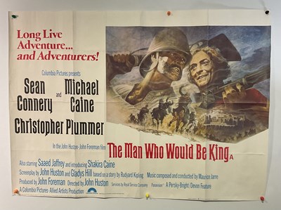 Lot 104 - THE MAN WHO WOULD BE KING (1975) UK Quad film...