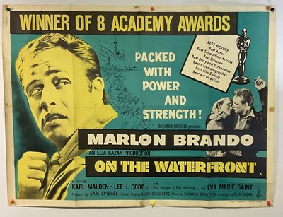 Lot 182 - ON THE WATERFRONT (1954) 1960s release UK Quad...