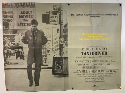 Lot 66 - TAXI DRIVER (1976) UK Quad film poster - some...