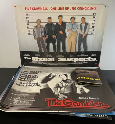 Lot 34 - A group of crime UK Quad film posters to...