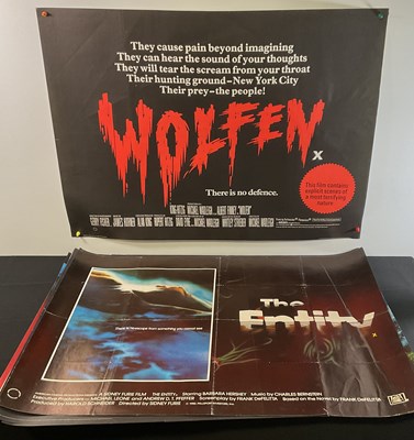 Lot 371 - A selection of horror UK Quad film posters...