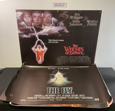 Lot 366 - A group of horror film UK Quad posters...