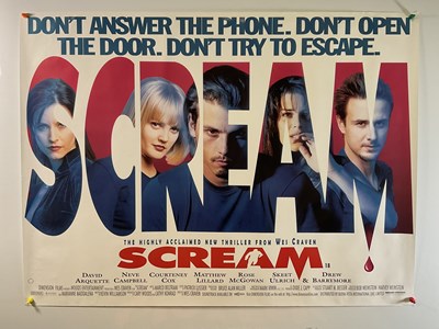 Lot 368 - SCREAM (1996) UK Quad film poster - Wes Craven'...