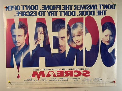 Lot 368 - SCREAM (1996) UK Quad film poster - Wes Craven'...