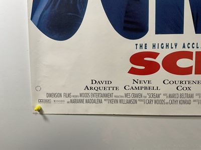 Lot 368 - SCREAM (1996) UK Quad film poster - Wes Craven'...