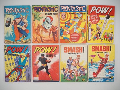 Lot 84 - FANTASTIC/POW!/SMASH ANNUAL LOT (8 in Lot) -...