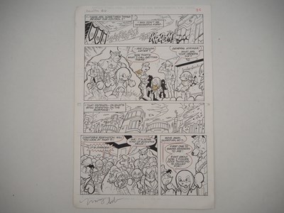 Lot 158 - MANNY GALAN ORIGINAL ART FOR KNUCKLES THE...