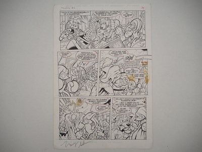 Lot 158 - MANNY GALAN ORIGINAL ART FOR KNUCKLES THE...