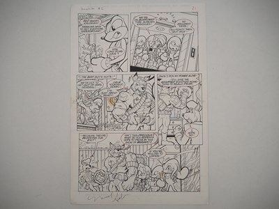 Lot 158 - MANNY GALAN ORIGINAL ART FOR KNUCKLES THE...