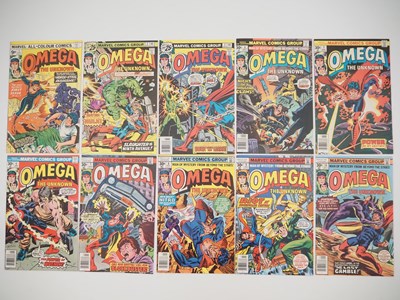 Lot 189 - OMEGA THE UNKOWN #1,2, 3, 4, 5, 6, 7, 8, 9,10...