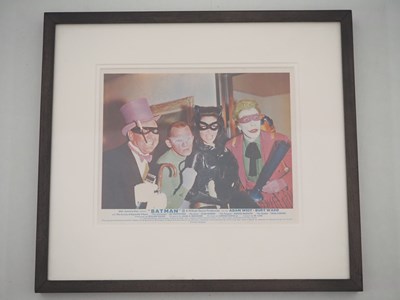 Lot 204 - BATMAN FRAMED UK FRONT OF HOUSE CARD (1966) +...