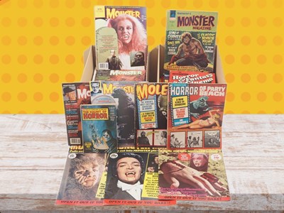 Lot 240 - MIXED HORROR MAGAZINE LOT (100+ in Lot) -...