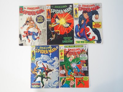 Lot 392 - AMAZING SPIDER-MAN #34, 72, 73, 74 + ANNUAL #7...