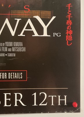 Lot 101 - SPIRITED AWAY (2001) UK Quad film poster, 2003...