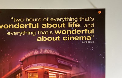 Lot 27 - AMELIE (2001) UK Quad film poster, double...