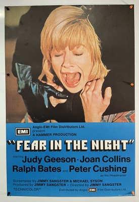 Lot 348 - FEAR IN THE NIGHT (1972) UK one sheet film...