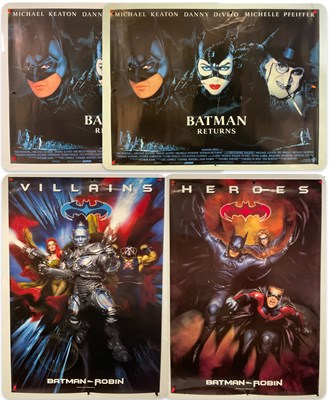 Lot 305 - A team of Batman movie posters comprising...