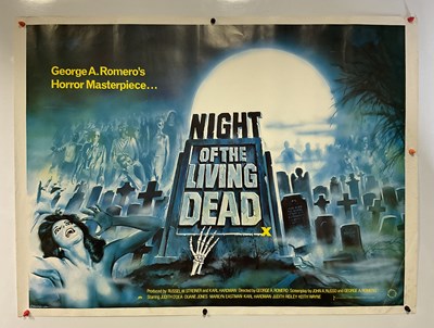 Lot 383 - NIGHT OF THE LIVING DEAD (1980) UK Quad film...