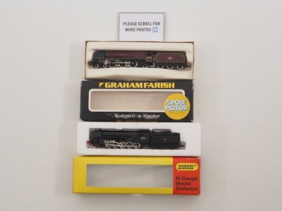 Lot 5 - A pair of N gauge steam locomotives comprising...